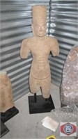 Buddha figure of a Cambodian Khmer sand stone