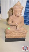 Cambodian Style Khmer period seated sand stone