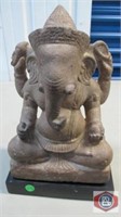 Cambodian style sand stone  Ganesha "Elephant God