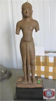 Cambodian Sand Stone standing figure of a