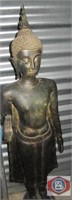 Thailand Cast Bronze Standing Buddha in