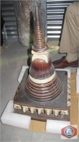 Thailand glazed ceramic Stupa finial shape, with