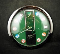 Vintage 11" Quart Billiards Novelty Wall Clock