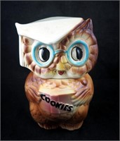 12" Wise Old Owl Ceramic Cookie Jar