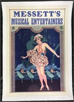 Messett's Musical Entertainers Vaudeville Poster