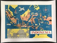 Indonesia Tourism Poster, 1950's