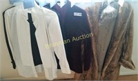 Mink Coat, Velvet Jacket and Tuxedo