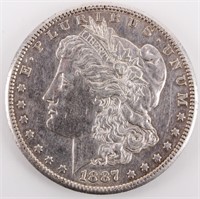Coin 1887-S  Morgan Silver Dollar Almost Unc.