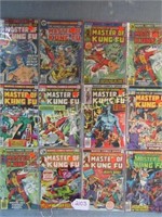 12 Master of KungFu Comic Books