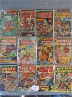 12 Master Kung Fu Comic Books