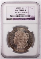 Coin 1882-S  Morgan Silver Dollar NGC Unc. *