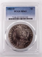 Coin 1883-O  Morgan Silver Dollar PCGS MS63