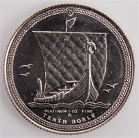 Coin 1985 Isle Of Man 1/10th Ounce Platinum