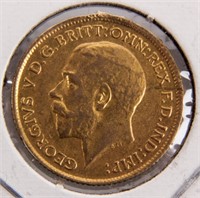 Coin 1912 Great Britain Gold 1/2 Sovereign