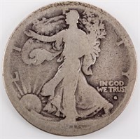 Coin 1916-S Walking Liberty Half Dollar Rare AG