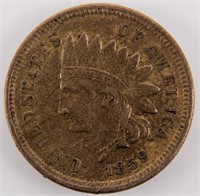 Coin 1859 Indian Head Cent Almost Unc