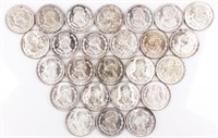 Coin 25 Mexican Silver Pesos Gem Brilliant Unc.
