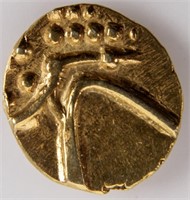 Coin India - Ceylon Gold Fanam 18th Century.