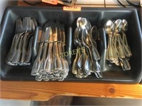 Tray w/ ~30 Browne Place Setting Cutlery