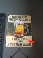 Another Beer Tin Sign - 12 x 16