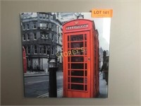 English Telephone Booth - Glass - 12 x 12