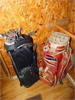 Wilson golf bag with clubs, and Ladies Daytrek