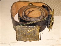 Leather belt and Jack Daniels Old No. 7 belt