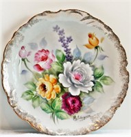 Antique Handpainted Porcelain Charger