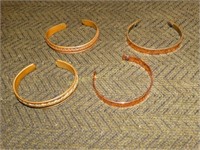 3 copper wrist bands/bracelets