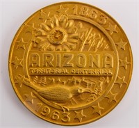 Coin 1863-1963 Gold Arizona Commemorative 14Kt.