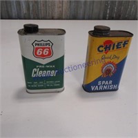 Phillips 66 Cleaner, Chief Spar Varnish