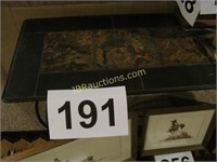 SOFA TABLE SLATE TOP IRON FRAME MATCHES # 184, 185