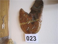 BURL WALNUT SLAB CLOCK