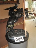 FREDRICK REMINGTON LARGE BRONZE "BRONCO BUSTER"