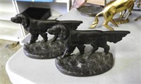 Pair of Heavy Brass Book Ends, 5.5" L