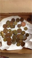 BOX OF ENGLISH FOREIGN COIN
