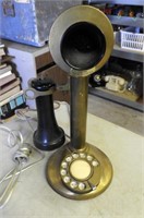 Antique Brass Dial Phone, converted with Jack Cord