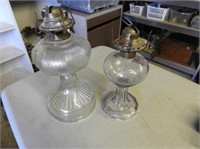 2 Antique Small Oil Lamps