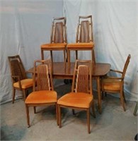 Drexel Dining Table w/ 6 Chairs & Leafs