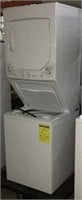 White GE Double Stack Washer & Dryer TAA