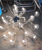 Acrylic Lucite Chandelier With Accessories P13
