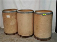 3 GBC Reusable Fibre Barrel Drums W2B