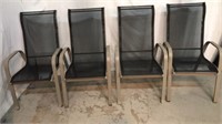 4 Stackable Slingback Patio Chairs P3A