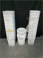 Over 20 Plastic Food Buckets 12B