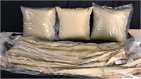 Tan Pillows & Curtain P10B