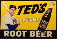 TED’S CREAMY ROOT BEER METAL SIGN