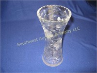 CRYSTAL VASE WITH FLOWERS