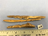 St. Laurence Island artifacts:  2 fish harpoons bo