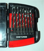 Craftsman 8 Piece High Speed Drill Bits In Case