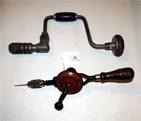 Vintage Brace & Bit & Hand Crank Drills Lot